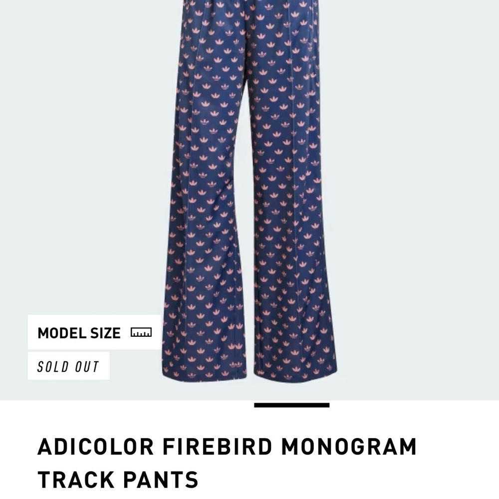 Adidas Firebird Monogram RARE Dark Blue and Pink Patterned Set - Picture 12 of 13